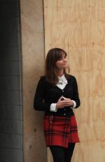 JENNA-LOUISE COLEMAN on the Set of Dr Who in Cardiff
