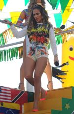 JENNIFER LOPEZ on the Set of Fifa World Cup Music Video in Fort Lauderdale