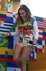 JENNIFER LOPEZ on the Set of Fifa World Cup Music Video in Fort Lauderdale