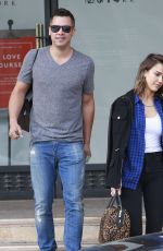 JESSICA ALBA and Cash Warren Leaves Barneys New York in Beverly Hills