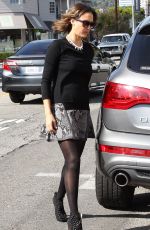 JESSICA ALBA Arrives at Gwen Stefani’s Baby Shower in Bel Air