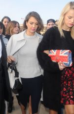 JESSICA ALBA Arrives at Nina Ricci Fashion Show in Paris