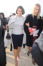 JESSICA ALBA Arrives at Nina Ricci Fashion Show in Paris