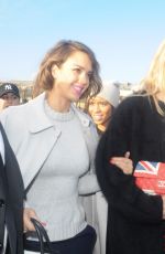 JESSICA ALBA Arrives at Nina Ricci Fashion Show in Paris