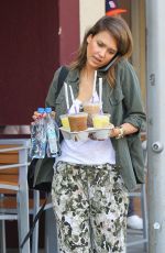 JESSICA ALBA at a Coffee Bean in Beverly Hills