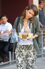 JESSICA ALBA at a Coffee Bean in Beverly Hills