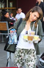 JESSICA ALBA at a Coffee Bean in Beverly Hills
