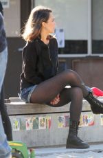 JESSICA ALBA at Coldwater Canyon park in Beverly Hills