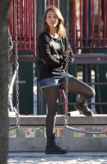 JESSICA ALBA at Coldwater Canyon park in Beverly Hills