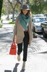 JESSICA ALBA Going to a Business Meeting in Westwood