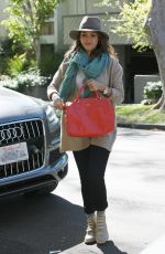 JESSICA ALBA Going to a Business Meeting in Westwood