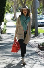 JESSICA ALBA Going to a Business Meeting in Westwood