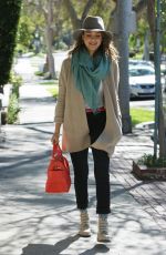 JESSICA ALBA Going to a Business Meeting in Westwood