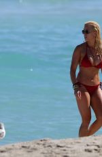 JILL MARTIN in Bikini on the Beach in Miami
