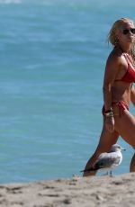 JILL MARTIN in Bikini on the Beach in Miami