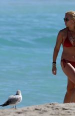 JILL MARTIN in Bikini on the Beach in Miami