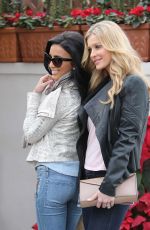 JOANNA KRUPA and LILLY GHALICH Out and About in Beverly Hills