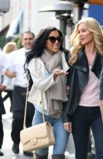 JOANNA KRUPA and LILLY GHALICH Out and About in Beverly Hills
