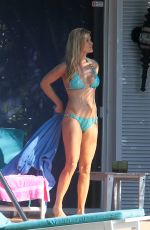 JOANNA KRUPA in Bikini at Pool on Her Home in Miami