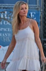 JOANNA KRUPA in Whote Dress Out and About in Miami