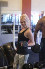 JORGIE PORTER at a Gym in Los Angeles