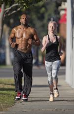 JORGIE PORTER at a Gym in Los Angeles