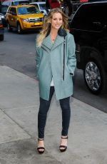 KALEY CUOCO Arrives at The Late Show with David Letterman in New York