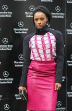 KAT GRAHAM Arrives at Lincoln Centre During Mmercedes-Benz Fashion Week in new York