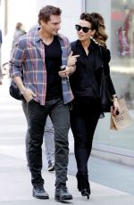 KATE BECKINSALE and Len Wiseman Out Shopping in Santa Monica