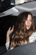KATE BECKINSALE Arrives at Michael Sheen