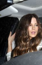 KATE BECKINSALE Arrives at Michael Sheen