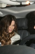 KATE BECKINSALE Arrives at Michael Sheen