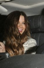KATE BECKINSALE Arrives at Michael Sheen