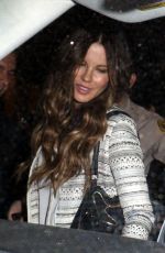 KATE BECKINSALE Arrives at Michael Sheen