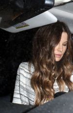 KATE BECKINSALE Arrives at Michael Sheen