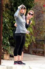 KATE UPTON in Leggings and Tank Top Out and About in Los Angeles