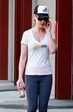 KATHERINE HEIGL in Tights Arrives at a Gym in Los Angeles