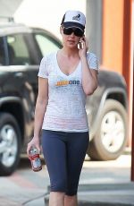 KATHERINE HEIGL in Tights Arrives at a Gym in Los Angeles