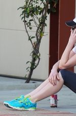KATHERINE HEIGL in Tights Arrives at a Gym in Los Angeles