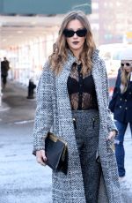 KATIE CASIDY Arrives at Lincoln Centre During Mmercedes-Benz Fashion Week in new York