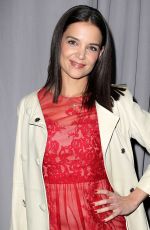 KATIE HOLMES at Marchesa Fashion Show in New York