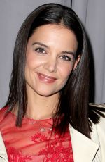 KATIE HOLMES at Marchesa Fashion Show in New York