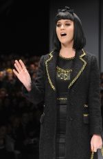 KATY PERRY at Moschino Fashion Show in Milan