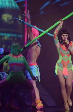 KATY PERRY Performs at 2014 Brits Awards Live Show in London