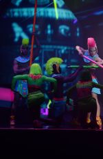 KATY PERRY Performs at 2014 Brits Awards Live Show in London