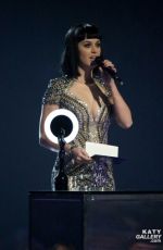 KATY PERRY Presenting 2014 Brit Awards in London