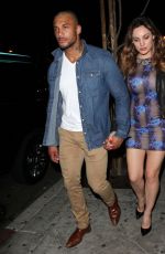 KELLY BROOK and David McIntosh at  Oak Nightclub in Hollywood