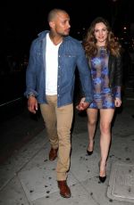 KELLY BROOK and David McIntosh at  Oak Nightclub in Hollywood