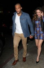 KELLY BROOK and David McIntosh at  Oak Nightclub in Hollywood