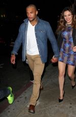 KELLY BROOK and David McIntosh at  Oak Nightclub in Hollywood